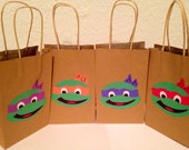 Items similar to Teenage Mutant Ninja Turtles (TMNT) favor bags. on Etsy