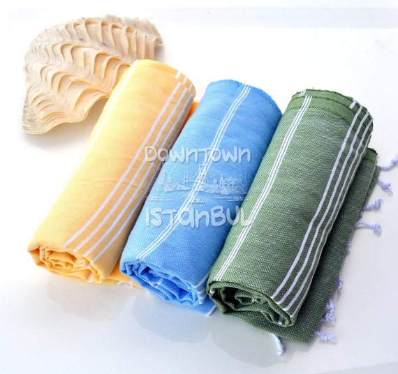 Turkish Bath Hammam Towel Set of 3 Cotton Towel Turkish