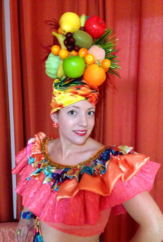 Deluxe Fruit Headdress Carmen Miranda Tutti Fruity Hat