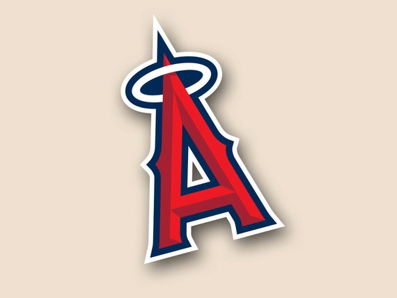 Anaheim Angels Vinyl CORNHOLE DECAL Logo Wall by CornholeDecals