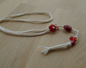 Adjustable crochet bookmark