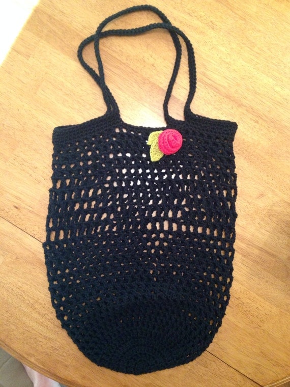 Crochet Tote Bag with 2 Handles Large Size