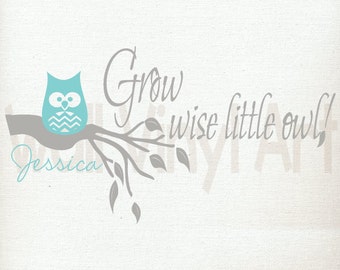 Popular items for grow wise little owl on Etsy