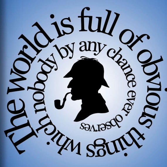 Sherlock poster Holmes print Holmes art Holmes by PrintCorner