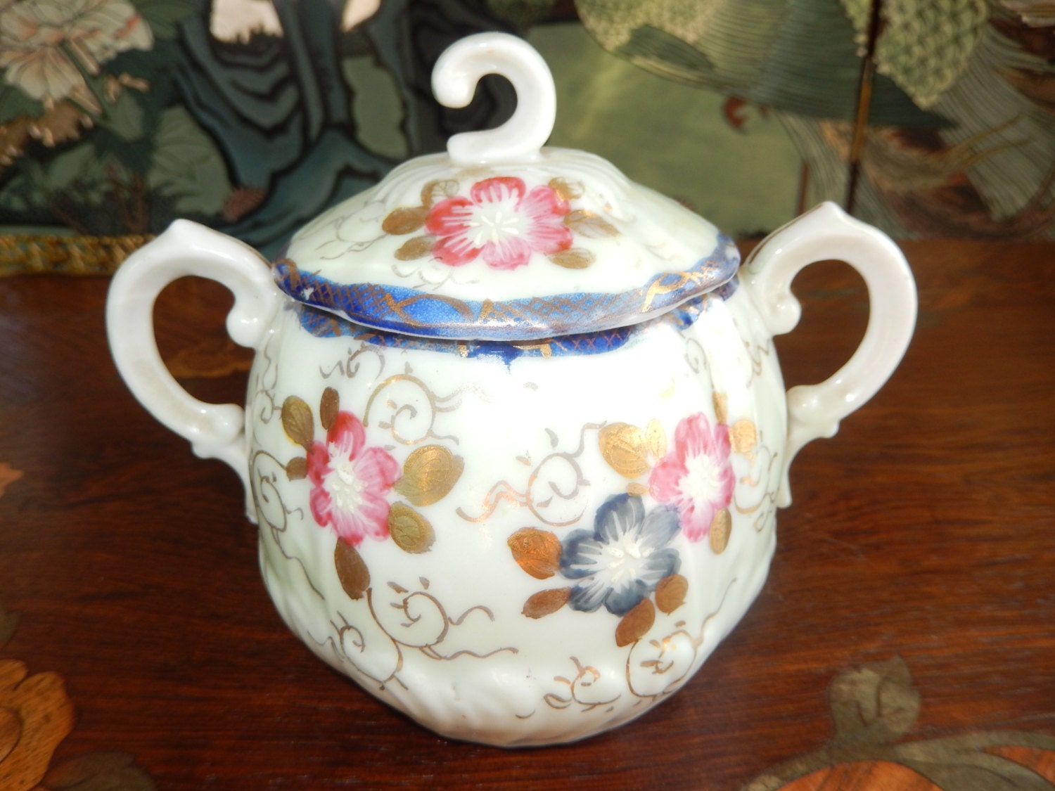 VINTAGE SUGAR BOWL with Lid Haute Juice