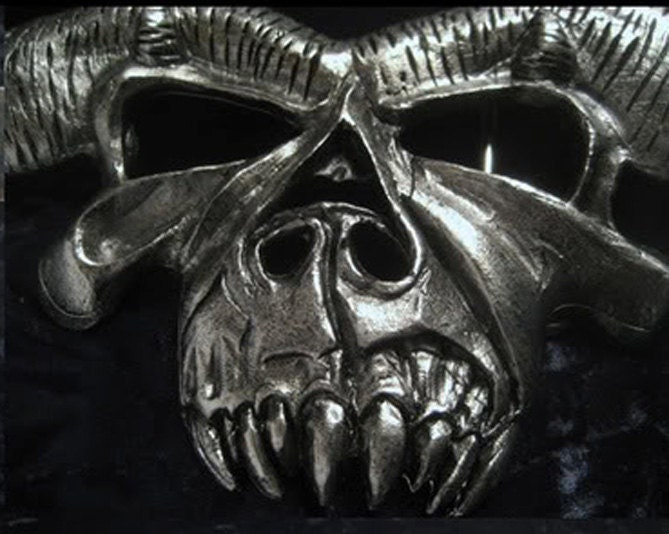 New 2009 Misfits Glen Danzig Skull Mask Face Belt Buckle DANZIG - Original DANZIG belt buckle. Sculpted by Norman  main image 3