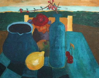 Avant Garde still life oil painting