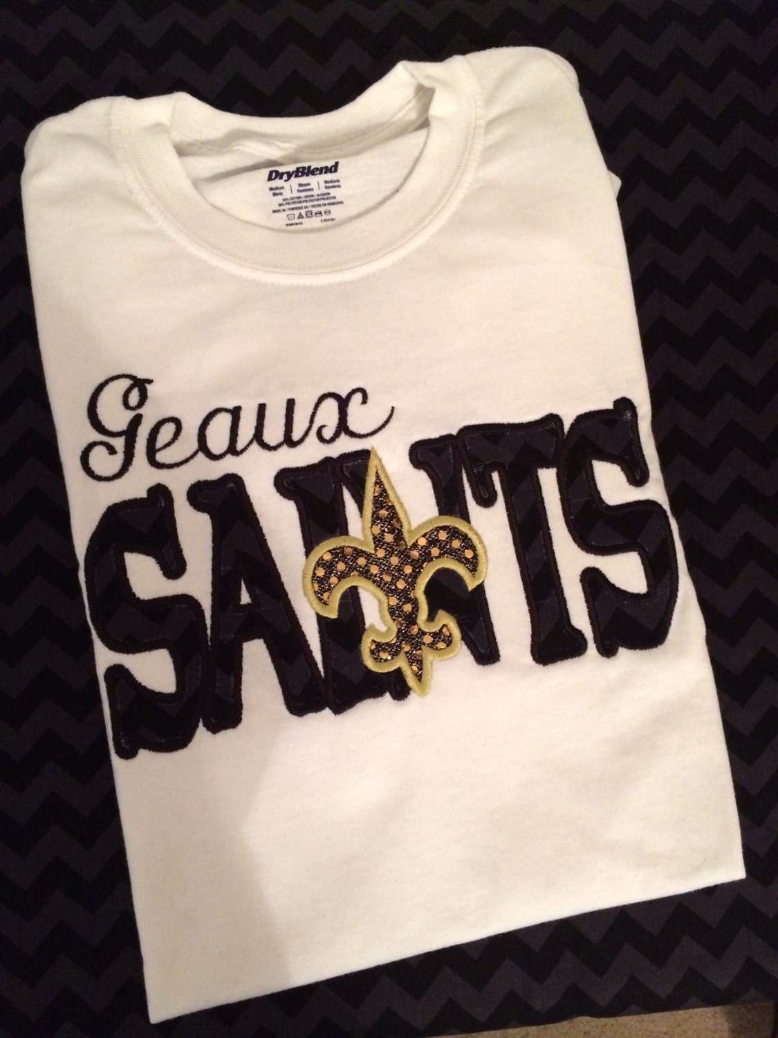 New Orleans Saints monogrammed tee shirt