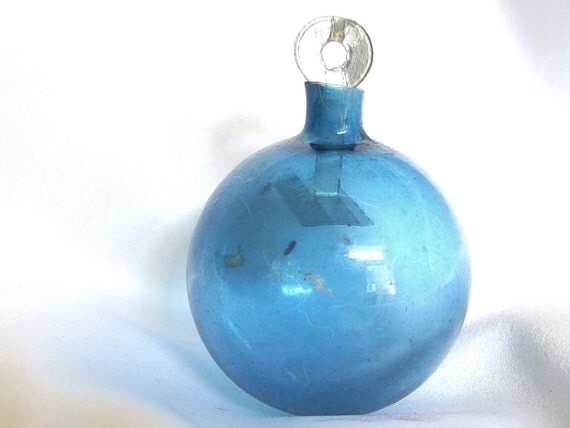 vintage unsilvered blue christmas holiday ornament wwii vintage unsilvered blue christmas holiday ornament wwii