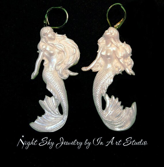 14k mermaid earrings for girls 2