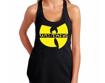 Wu-Tang Clan Tank Top Shirt Wu Tang Womens Wutang Racer Back Flowing Tank