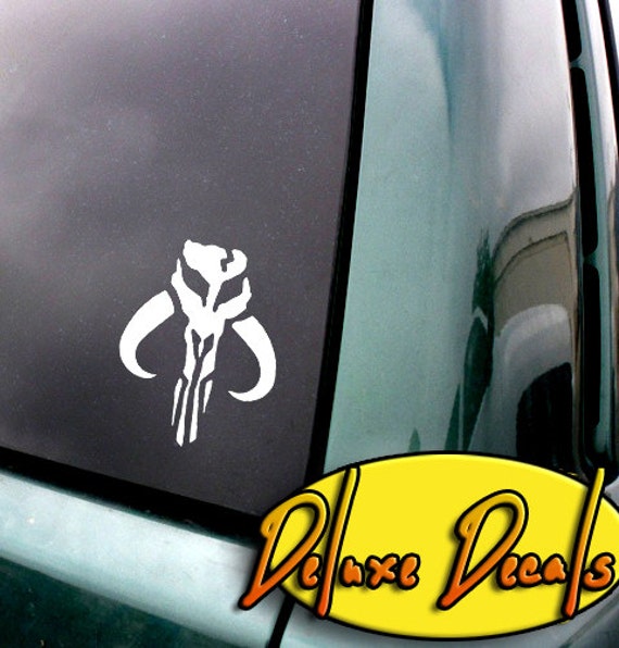 Mandalorian Logo Vinyl Decal Sticker by DeluxeStickers on Etsy