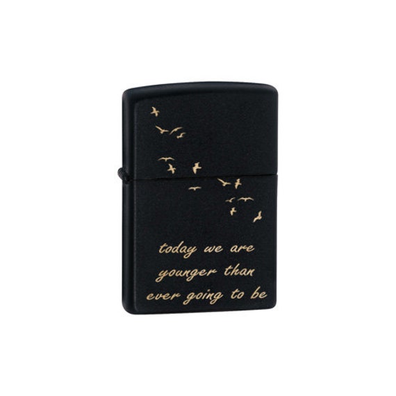 Custom Zippo Lighter Quote Zippo Lighter Cute by LaserEtchedGifts