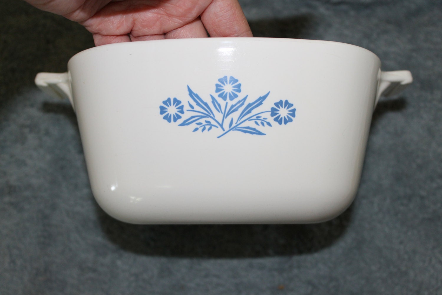 Casserole Dish w handles and decoration Corning Ware
