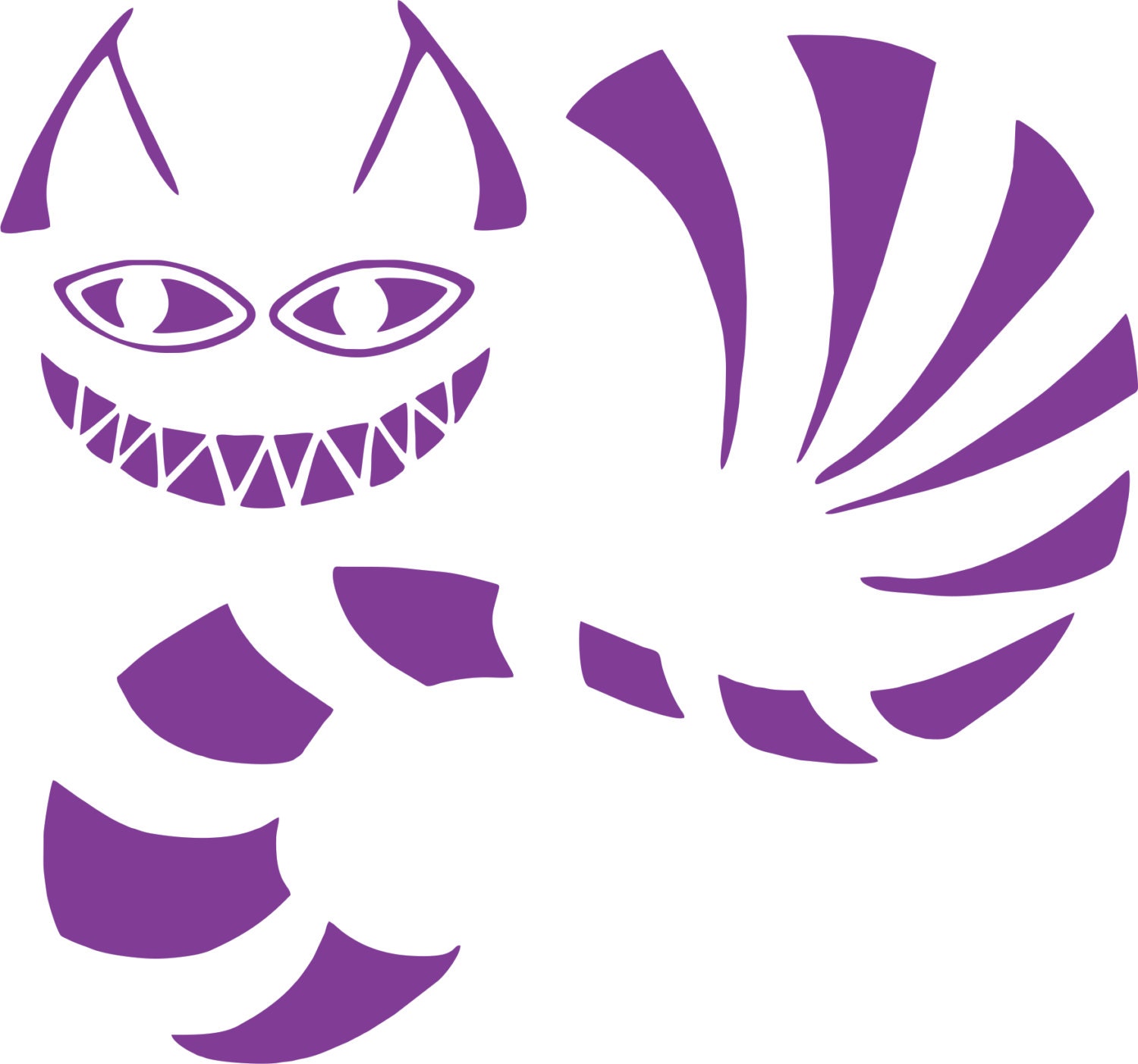 Cheshire Cat Vinyl Decals / Stickers 2TWO Pack by TheKingOfDecals