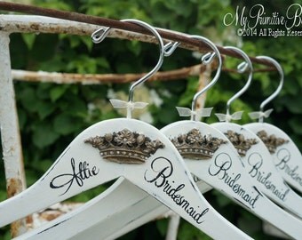 Be My Bridesmaid | Wedding Hanger Ideas | Bridal Party Hangers | Wedding Name Hangers | Bridal Gown Hangers | Bridesmaid Hangers | Hangers