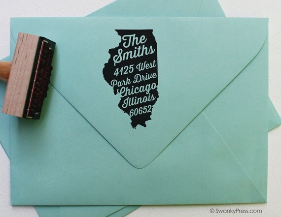 Return Address Stamp - Self-Inking Address Stamp - Custom Address Stamp (037) Il_570xn