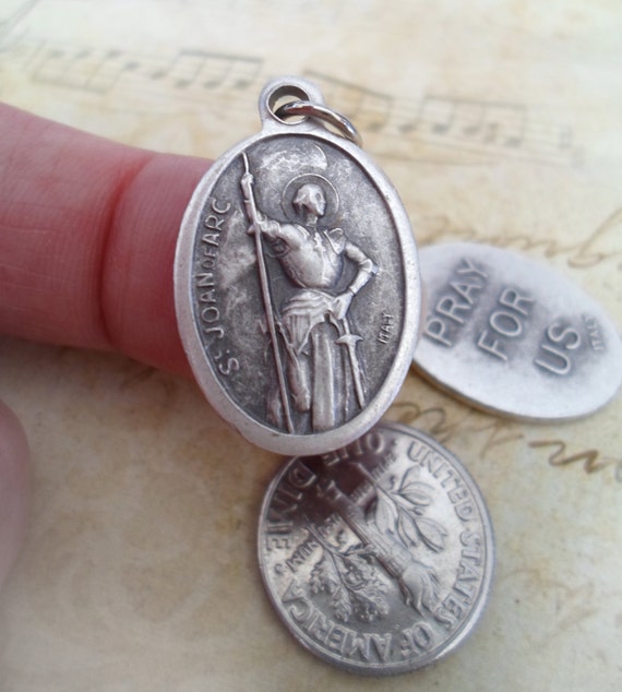 St Joan Of Arc Medal Patron Saint Of Women By MarysPrayers