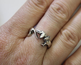 Dachshund Ring Wiener Dog Ring Sausage Dog Silver Ring 323