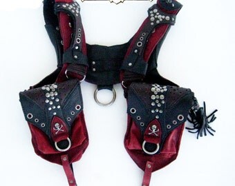 Leather, Holster bag, burning man, festival, traveler, mad max, tank girl, shoulder holster, bad ass:The Anti-purse by Renegade Icon Designs