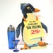 Tom Collins Penguin Bar Display Sign Vintage 1930s Bar Ware Sign Cocktail Sign