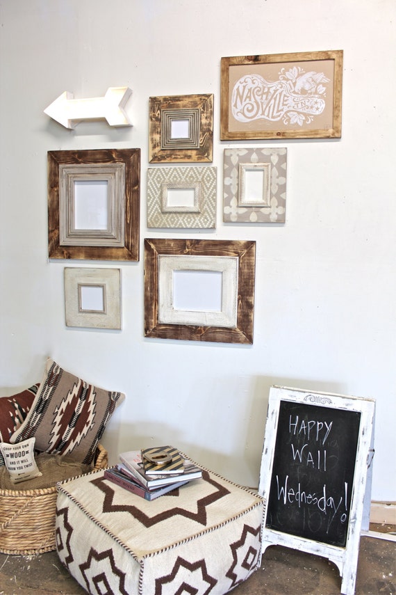 7piece Raw Wood Frames