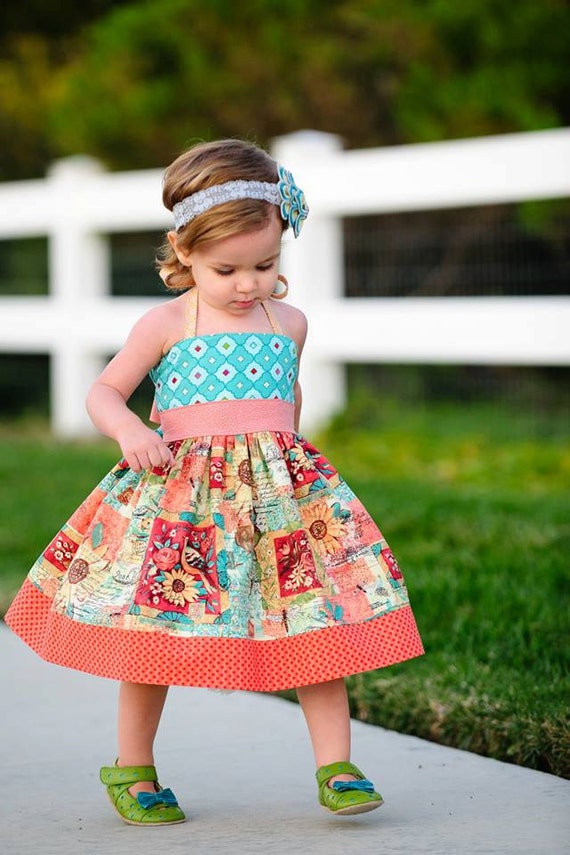 printable pants free toddler pattern Pattern Pattern Halter Girls Sewing Elise Dress Halter Dress