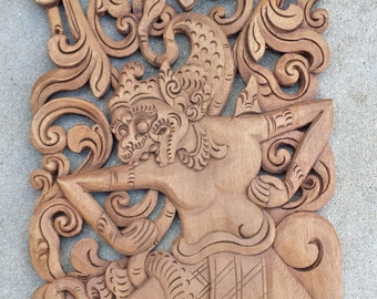 Antique Indonesian Carved Panel II