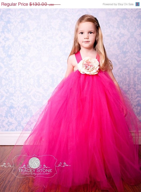 20 OFF SALE Pink Raspberry Tutu Dress by TheLittlePeaBoutique