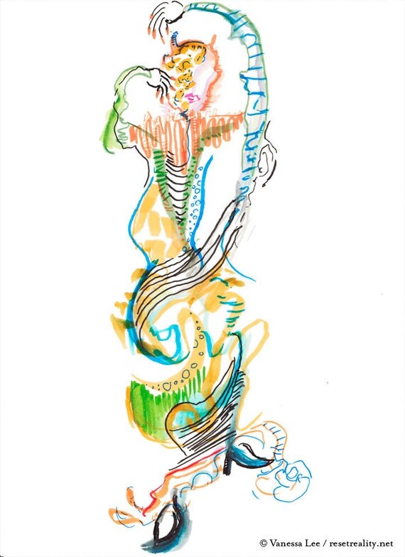 watercolor figure drawing