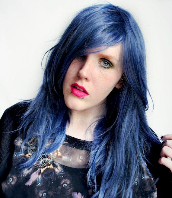 silver blue wig