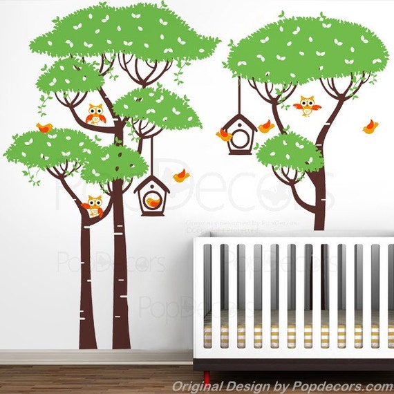Playroom Tree Decal Nursery Tree Decal Kids Wall Decals Baby