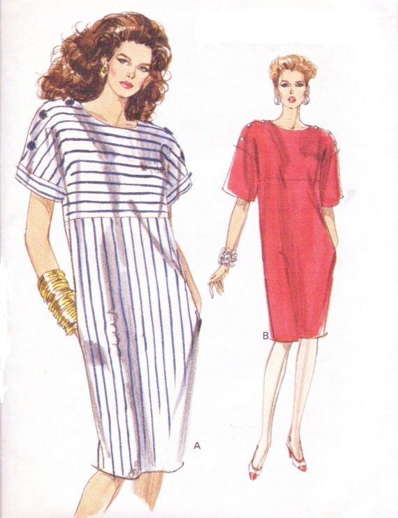 80s Very Easy Very Vogue Sewing Pattern 7521 Womens Pullover