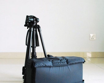 On SALE - 30% - Camera Bag Insert - For Messenger Bag, Backpack , Canvas Bag, Water Resistant / DSLR Bag / Camera Bag / Padded Bag
