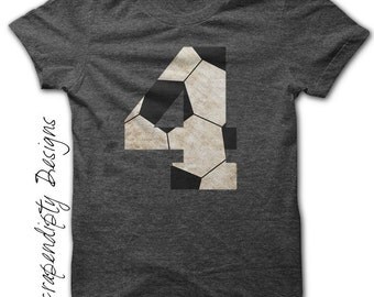 Soccer Number Iron on Transfer - Iron on Custom Soccer Shirt / Toddler Birthday Party / Customized Soccer Mom Shirt / DIY Printable IT456