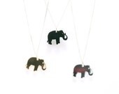 Petite Elephant Necklace - Handmade - Laser Cut - Laser Cut Jewelry