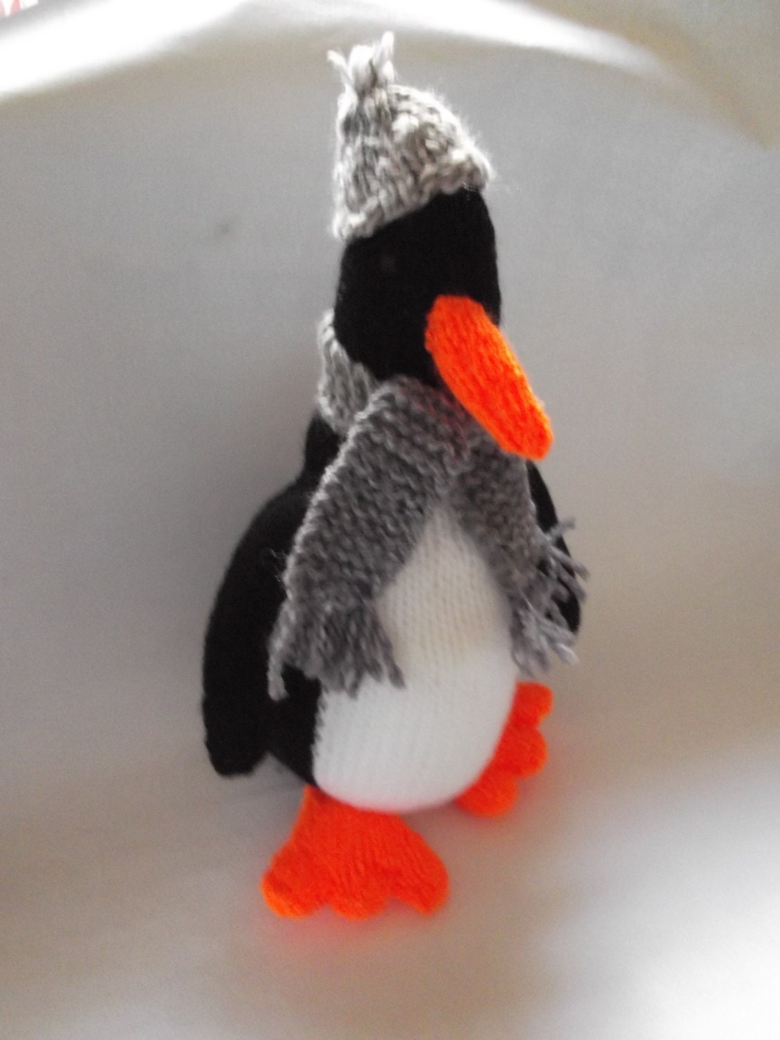 penguin soft toy with scarf