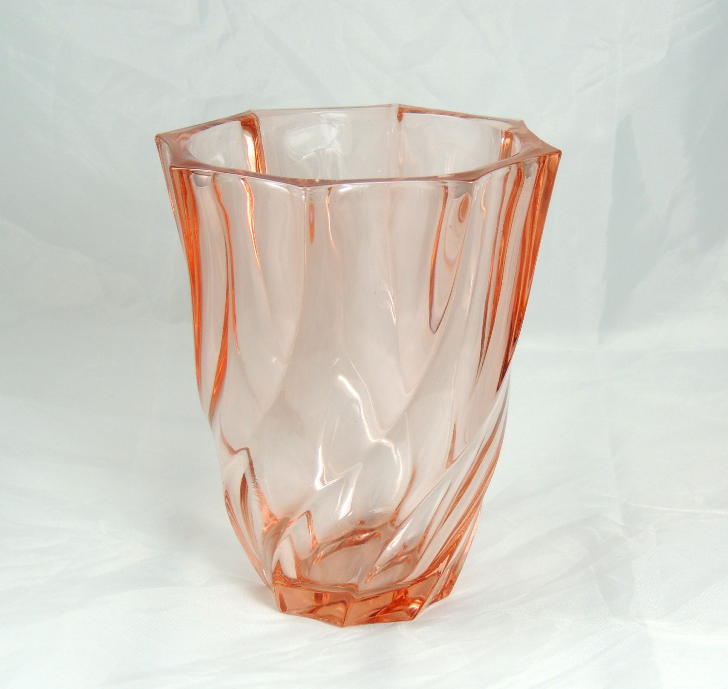 pink glass vases antique