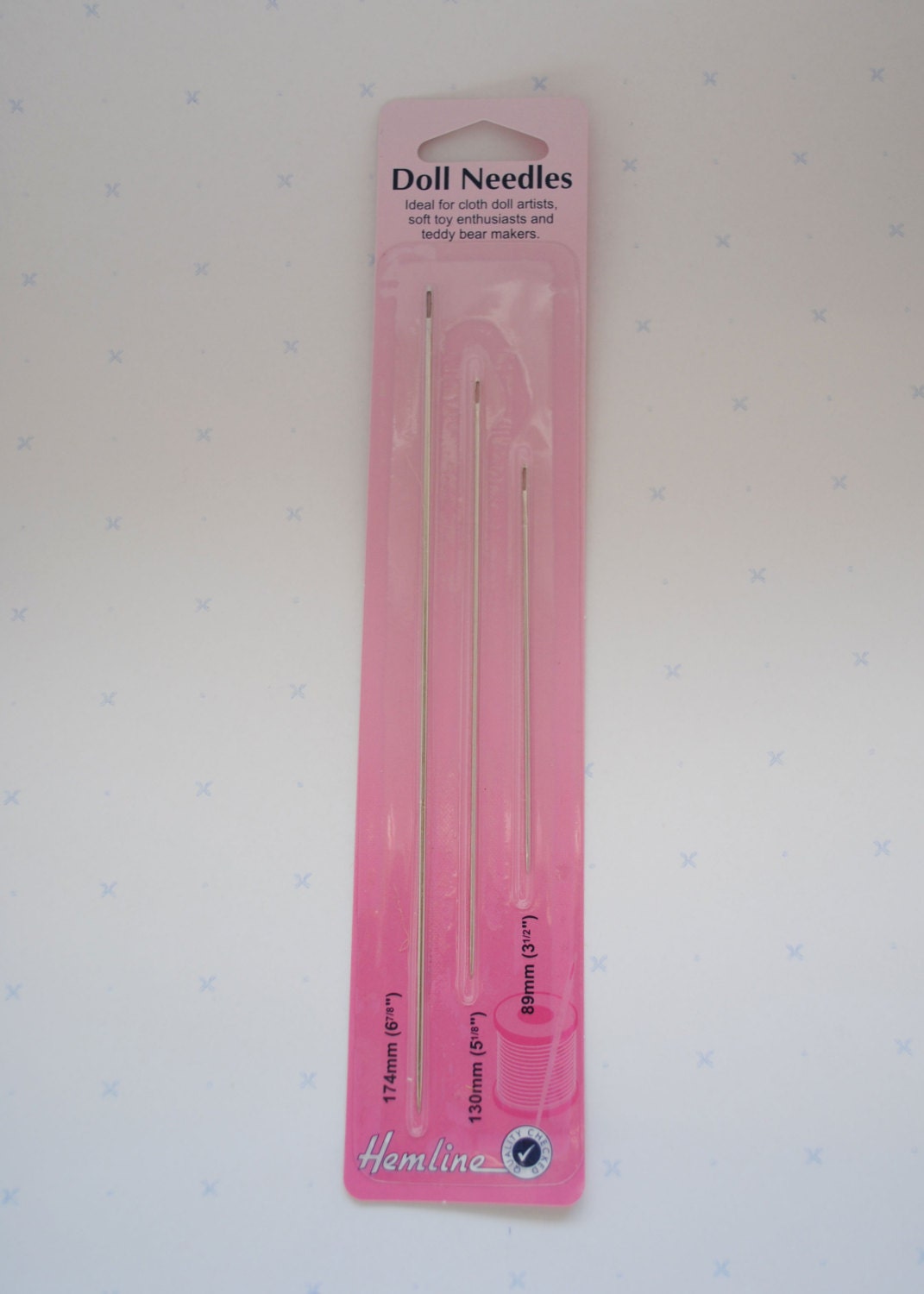 Doll Needles pack of 3 different sizes