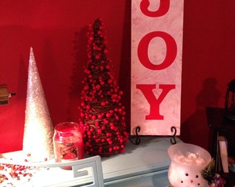 Joy christmas sign | Etsy