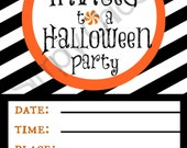 5x7 PRINTABLE Halloween Invitation INSTANT DOWNLOAD, 5x7 invite, Halloween Supplies, Kids Halloween, Paper goods Il_170x135