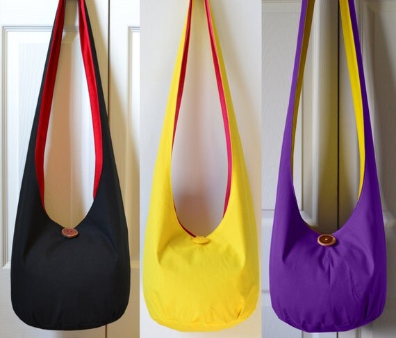 MADE TO ORDER Hobo Bag Boho Bag Crossbody Bag Sling Bag Solid