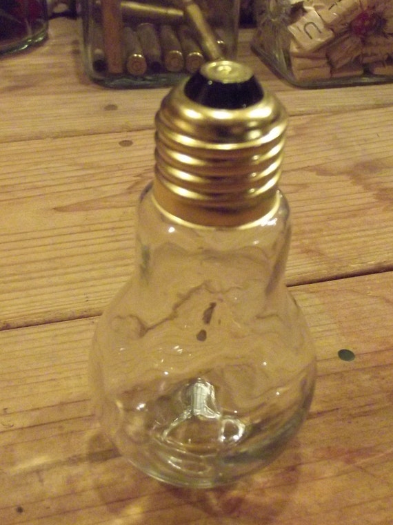 Small Glass Light Bulb Bottle / Craft Supplies / Decorative