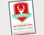 Ugly Sweater Party Invitation - Christmas Party Invite - Holiday Invite "Bust out the Ugly" Il_170x135