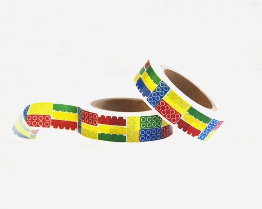Washi Tape Featuring Lego Blocks