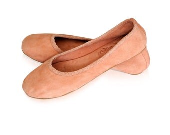 peach ballerina shoes