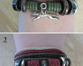 ... Bracelet - 6 styles - Running Greyhound Whippet Sighthound Jewelry