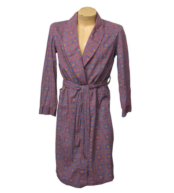 Men's Vintage 1960s Cotton Robe Oriental by sebastianandviolet