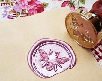 Buy 1 Get 1 Free - 1 pc Lovely Bee Gold Plated - Handmade retro gifts Wax Seals Stamp Wax Seal(WS06)