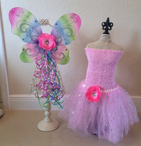 Items similar to Fairy Wings, Tinkerbell Costume, Fairy Costume, Fairy